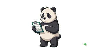 Sorted Panda Organising Bag Animation